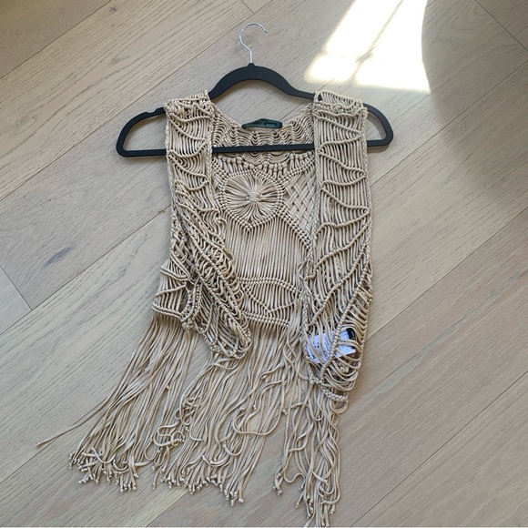 Fringe vest Beige (never worn) - Picture 8 of 8